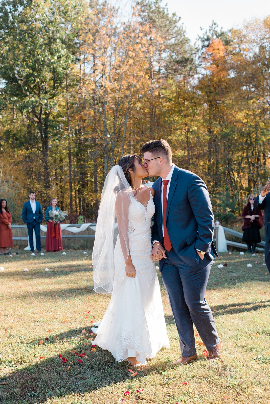 Kalika and I walking away stealing another kiss