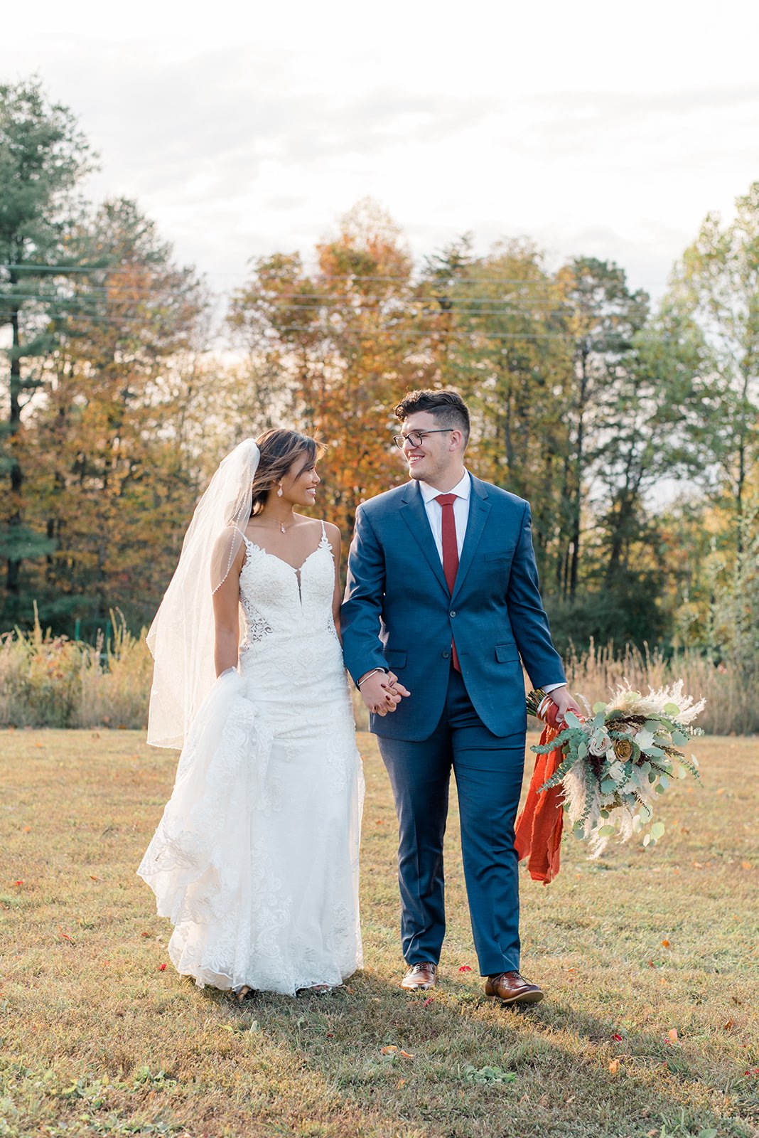 Kalika and I posing for a couples shot post-wedding