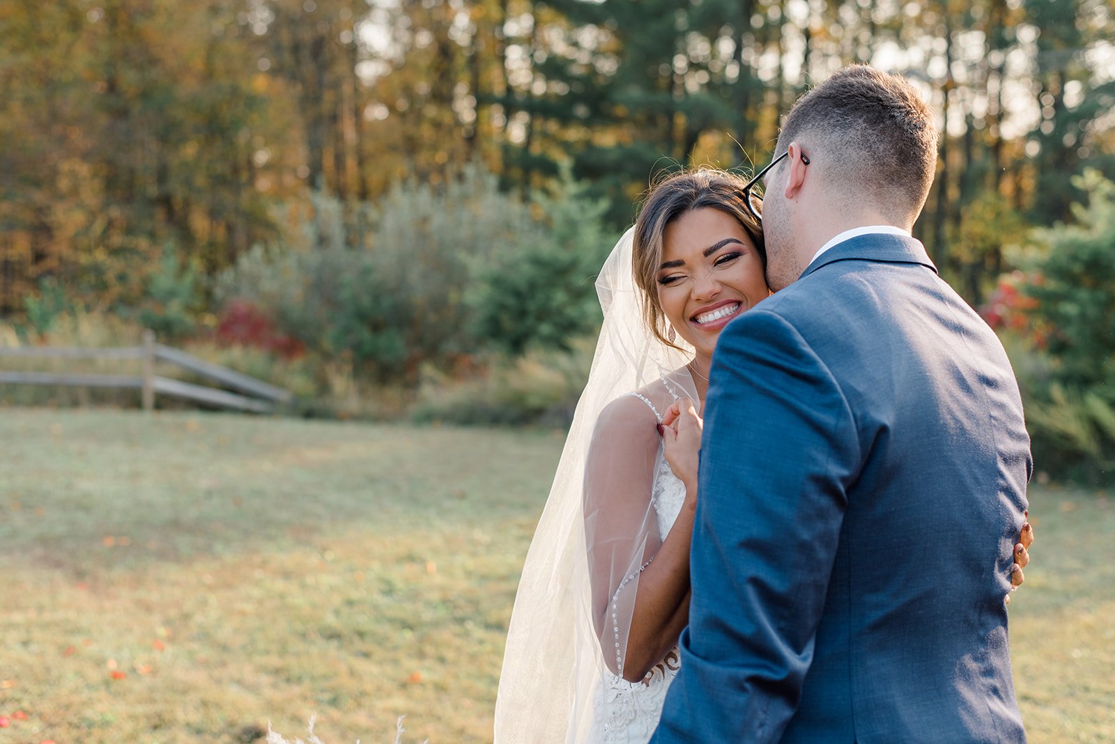 Kalika and I posing for a couples shot post-wedding