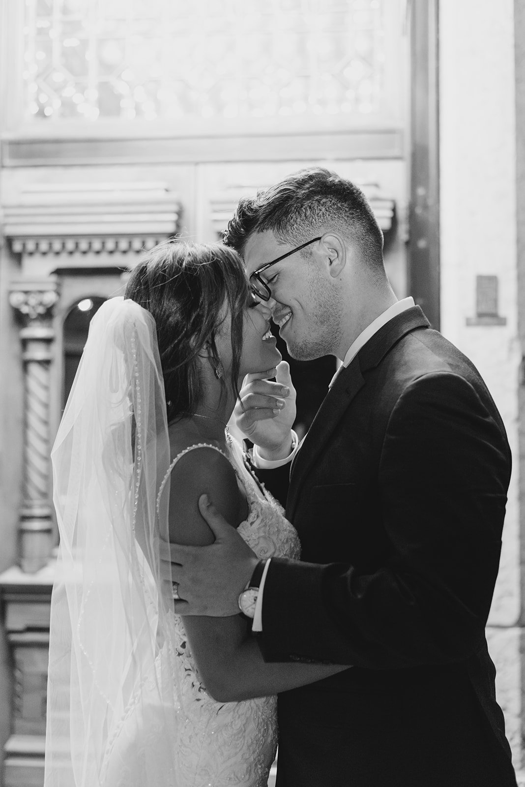 Kalika and I posing for a couples shot post-wedding